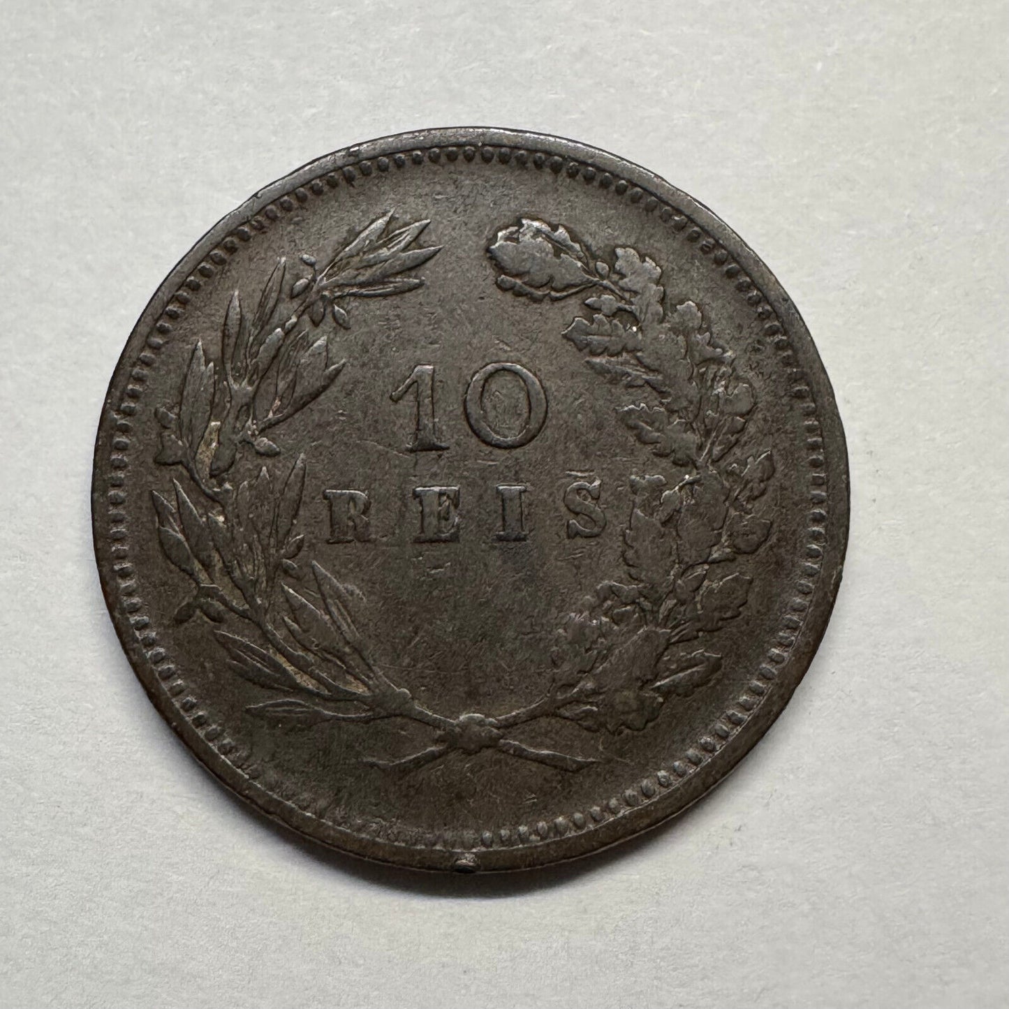 1891 Portugal 10 Reis - Beautiful Coin - #B-020