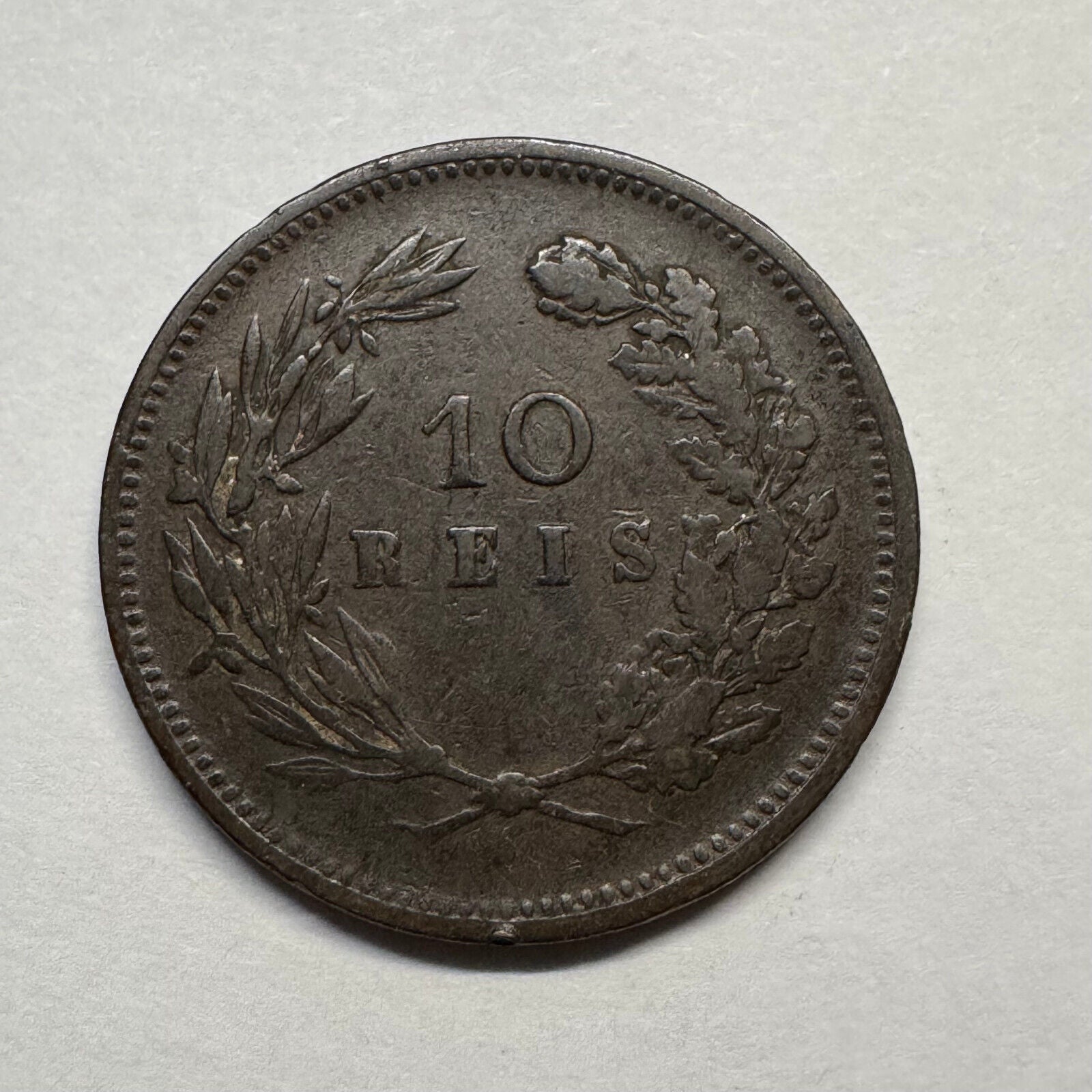 1891 Portugal 10 Reis - Beautiful Coin - #B-020