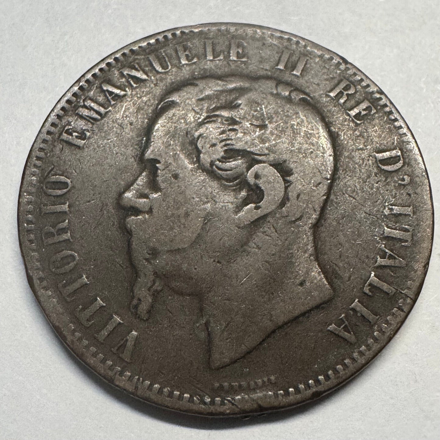 1866 Italy 10 Centesimi - Beautiful Coin - #A-073