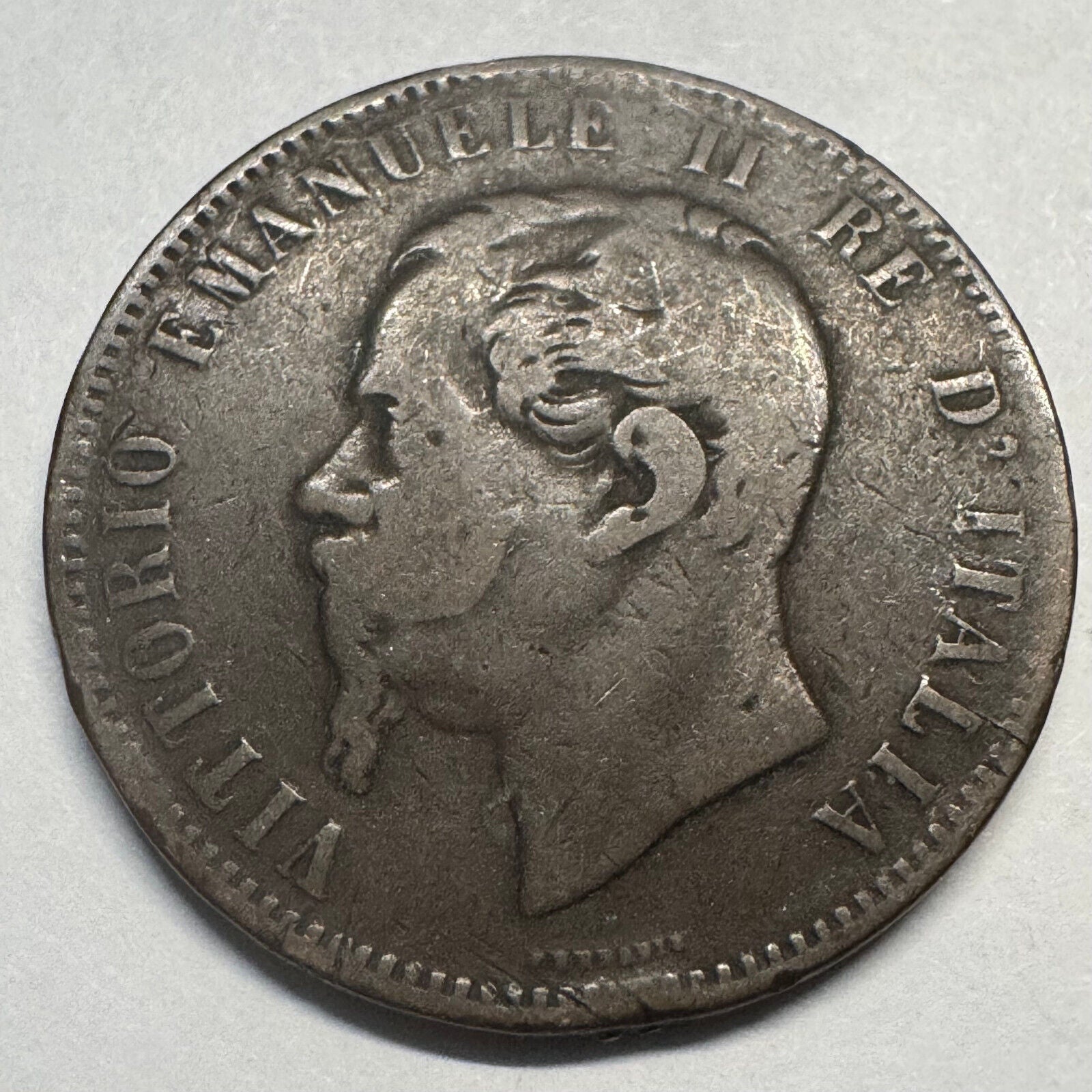 1866 Italy 10 Centesimi - Beautiful Coin - #A-073
