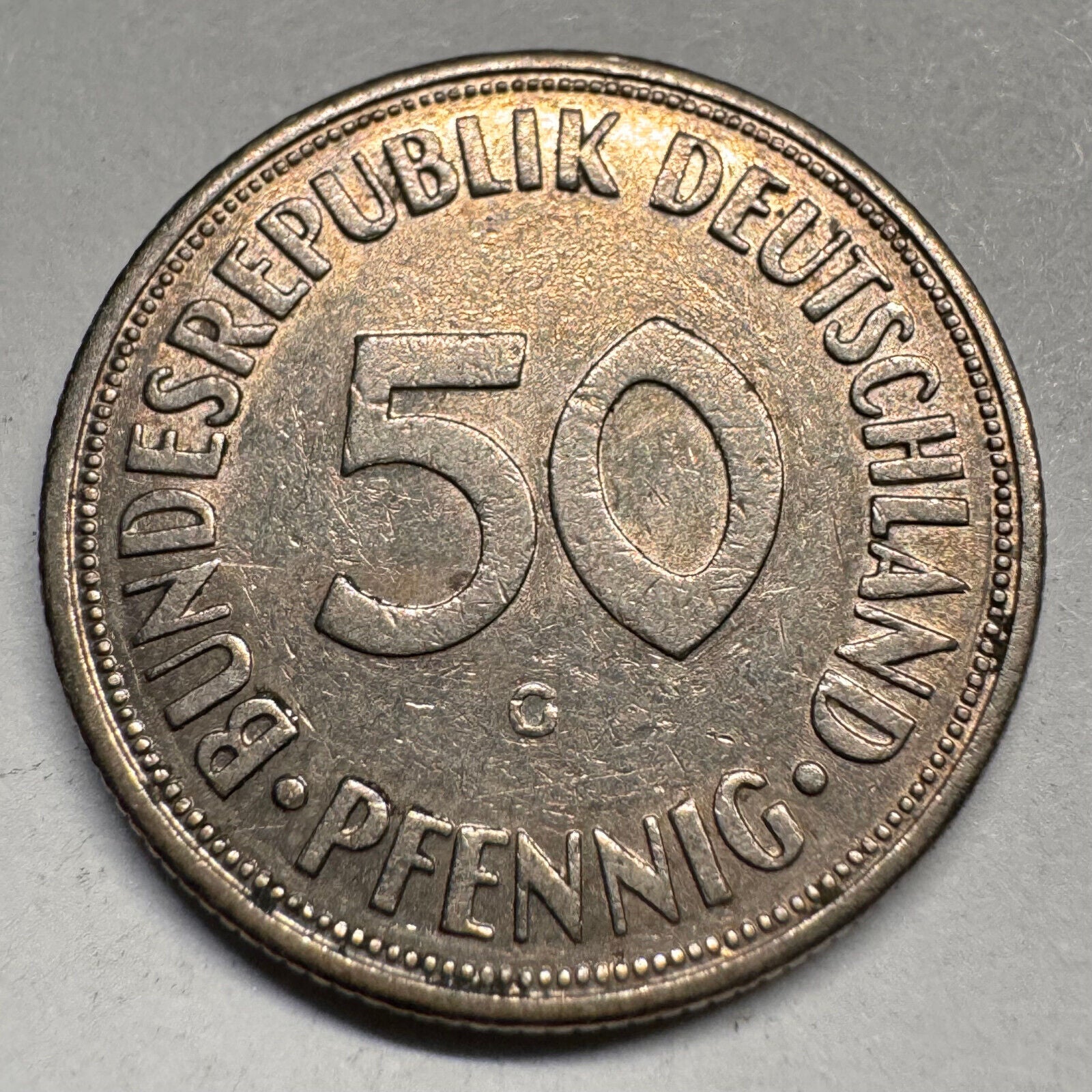 1970 Germany 50 Pfennig - G - Beautiful Coin - #A-049