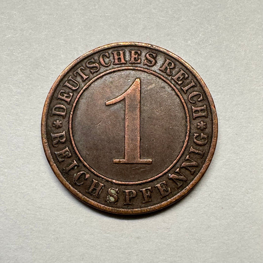 1935 Germany 1 Reichspfennig - Beautiful Coin - #B-001