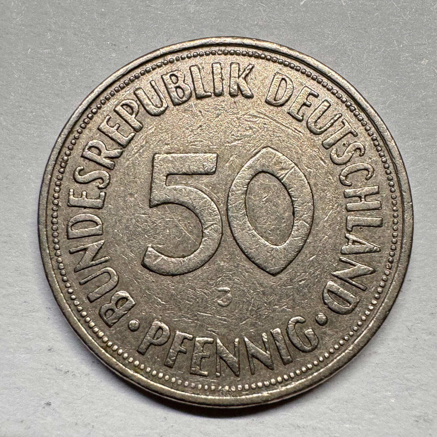 1950 Germany 50 Pfennig - Beautiful Coin - #A-020