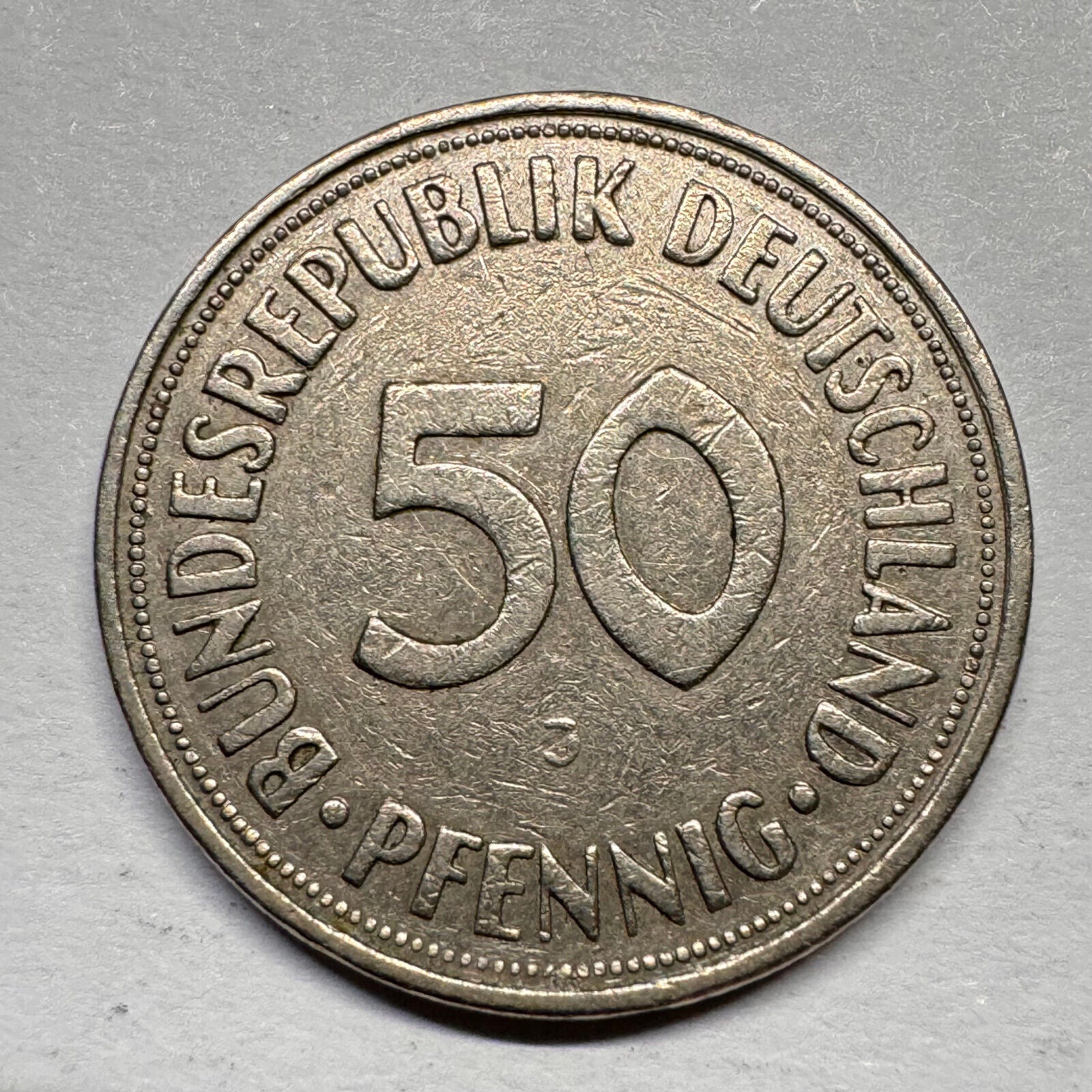 1950 Germany 50 Pfennig - Beautiful Coin - #A-020