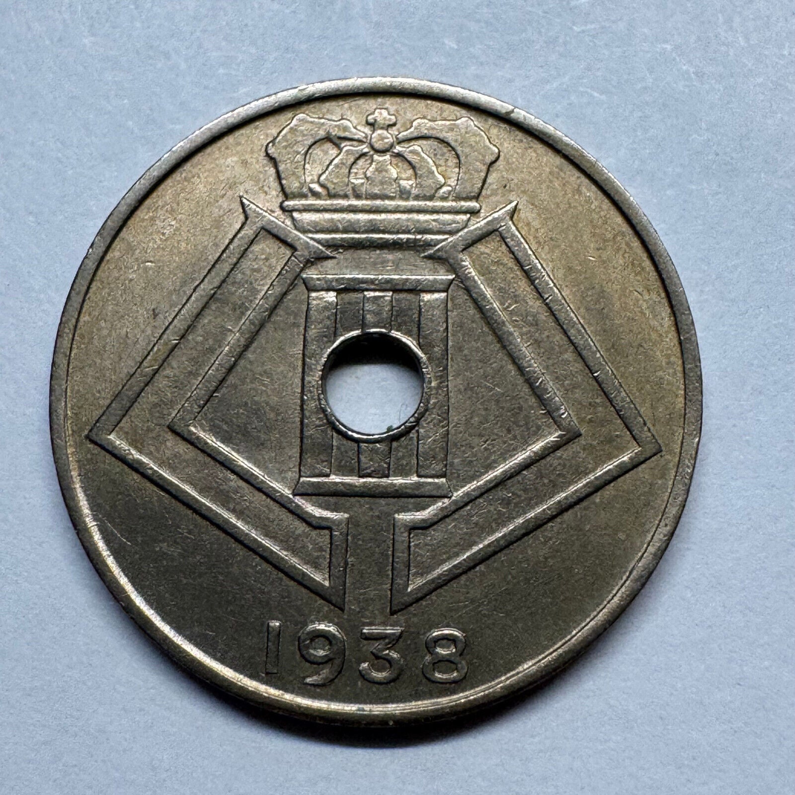 1938 Belgium 10 Centimes - Beautiful Coin - #B-017