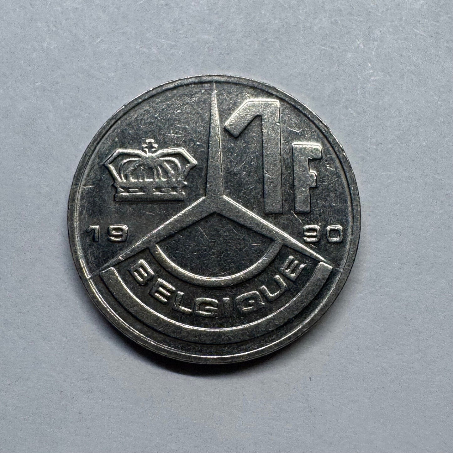 1990 Belgium 1 Franc - Beautiful Coin - #B-035
