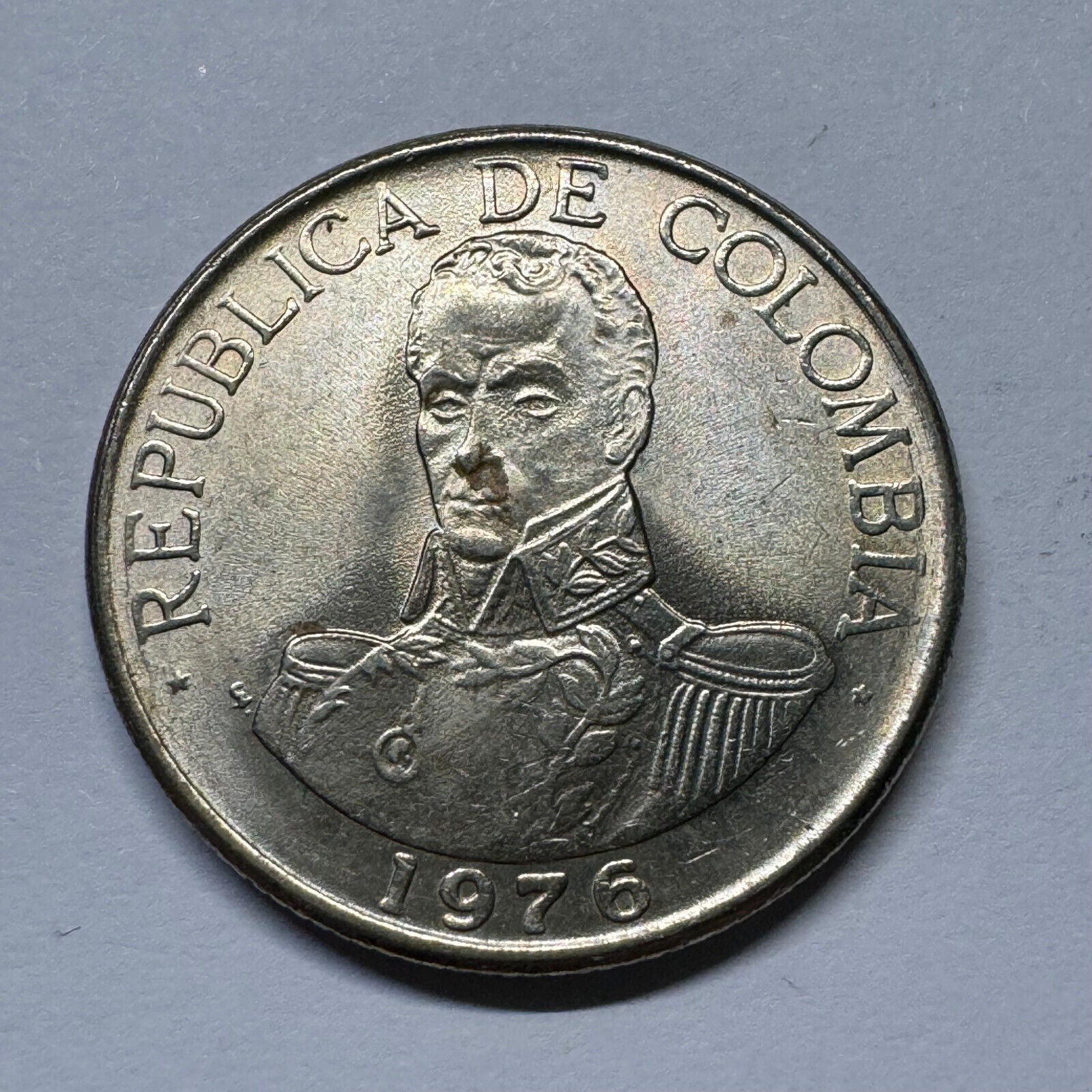 1976 Colombia 1 Peso - Beautiful Coin - #A-008