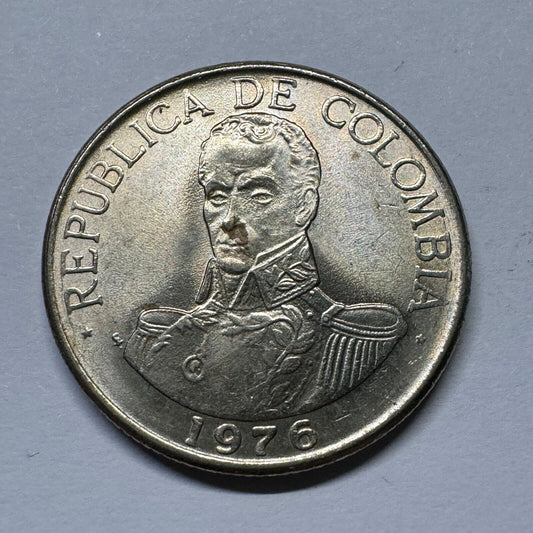 1976 Colombia 1 Peso - Beautiful Coin - #A-008