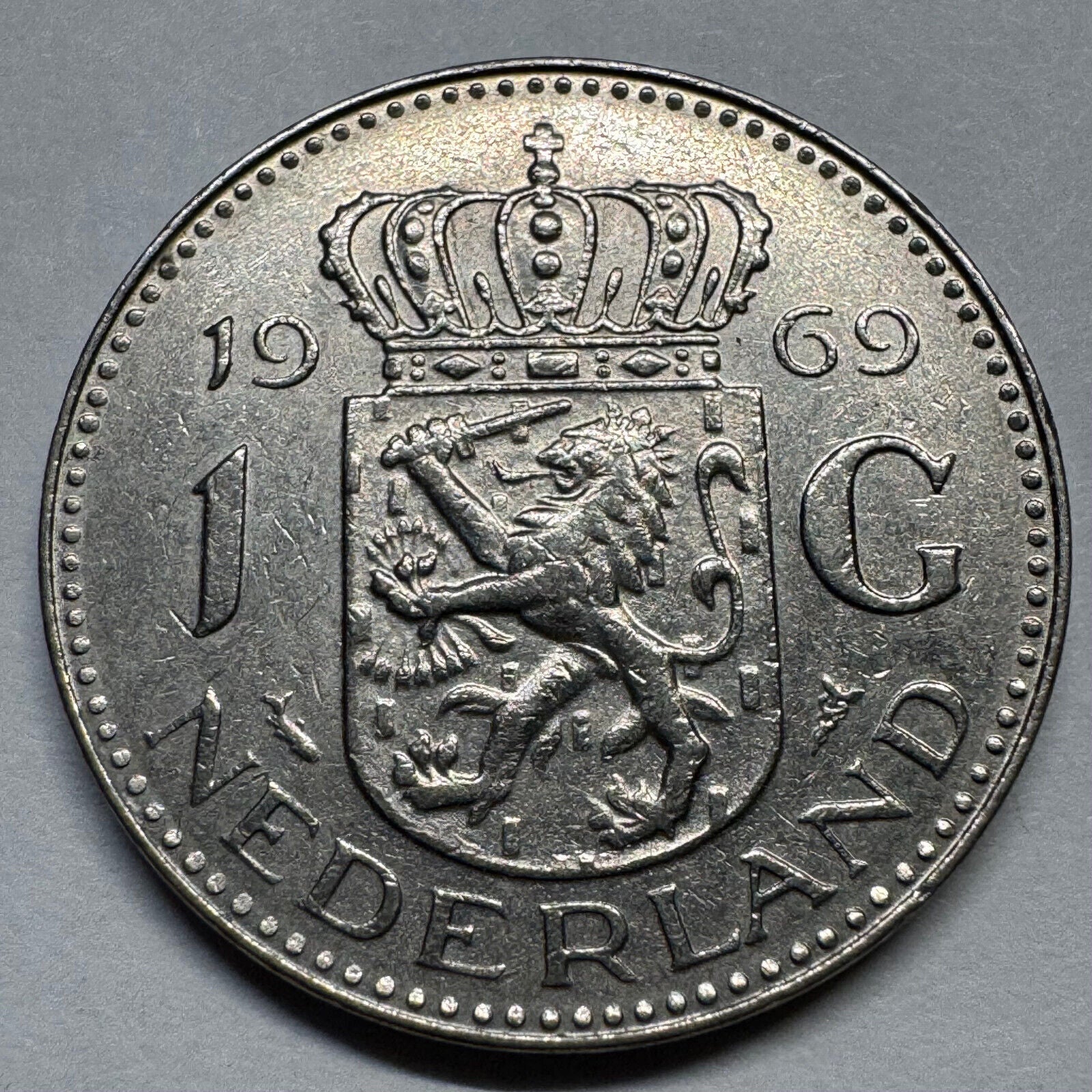 1969 Netherlands 1 Gulden - Beautiful Coin - #A-087
