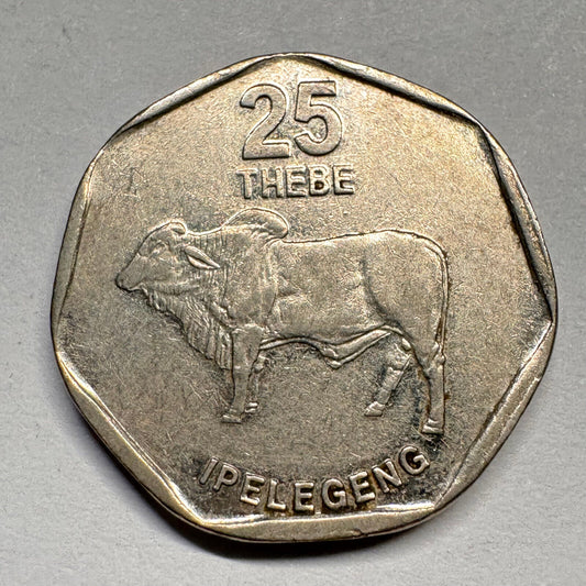 1998 Botswana 25 Thebe - Beautiful Coin - #A-021