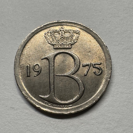 1975 Belgium 25 Centimes - Beautiful Coin - #B-058