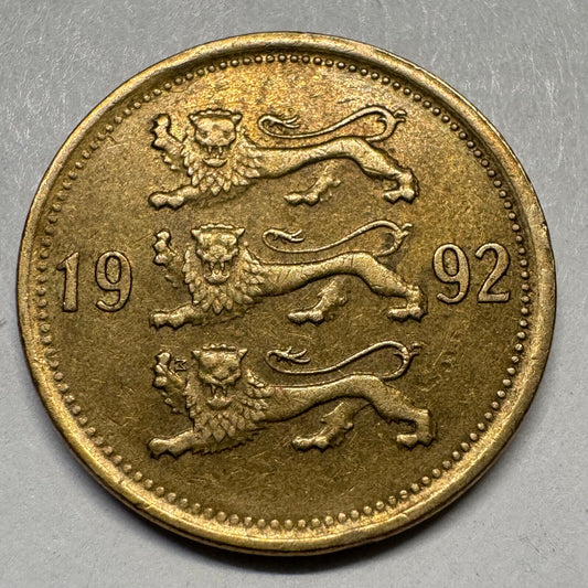 1992 Estonia 50 Senti - Beautiful Coin - #A-069