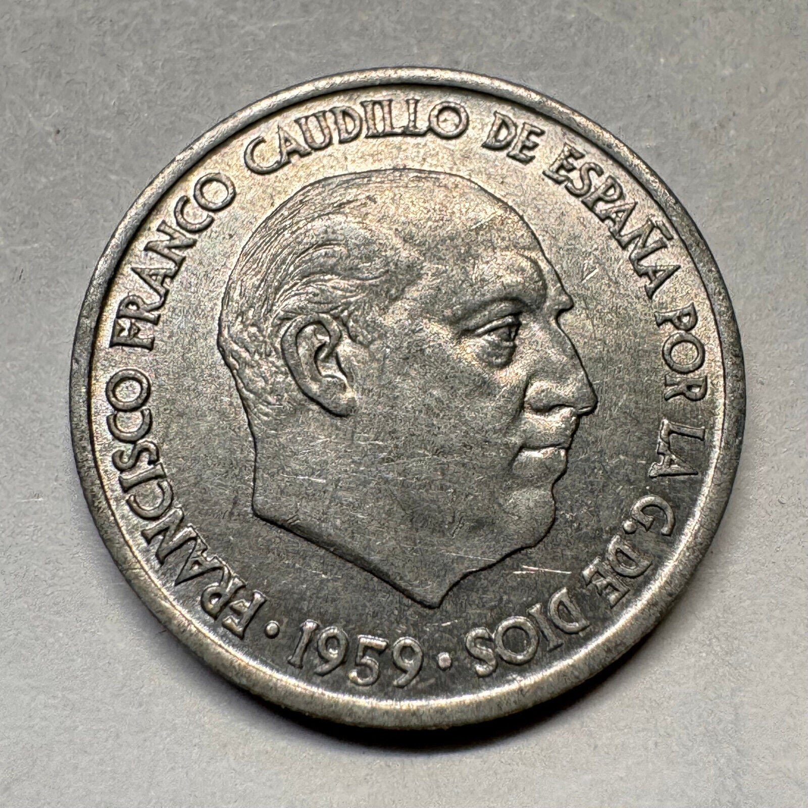 1959 Spain 10 Centimos - Beautiful Coin - #A-035