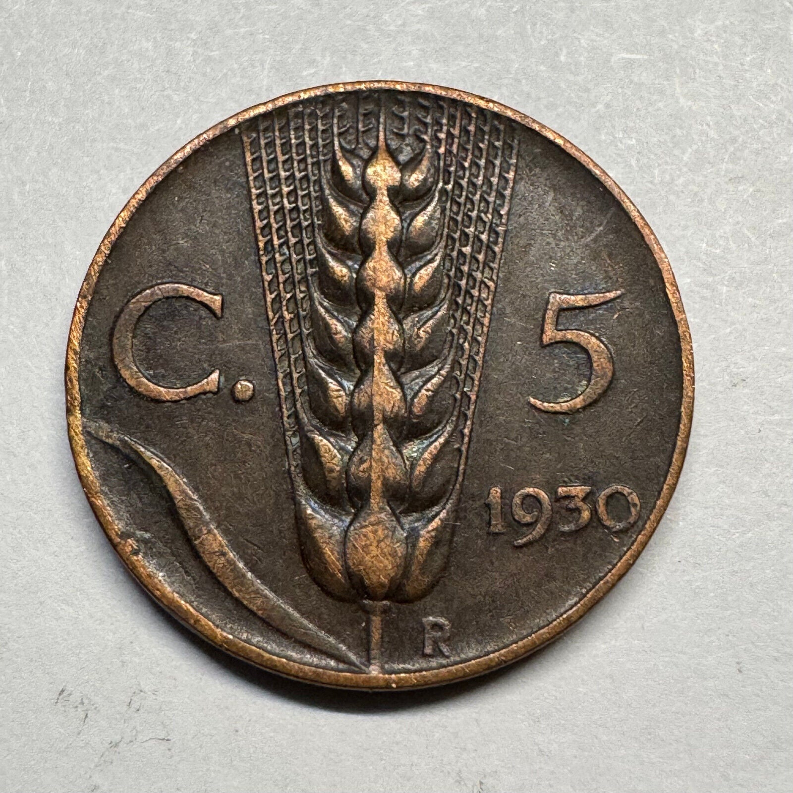 1930 Italy 5 Centesimi - Beautiful Coin - #A-098