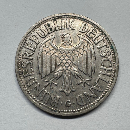 1955 Germany 1 Mark - Beautiful Coin - Lot #B-046