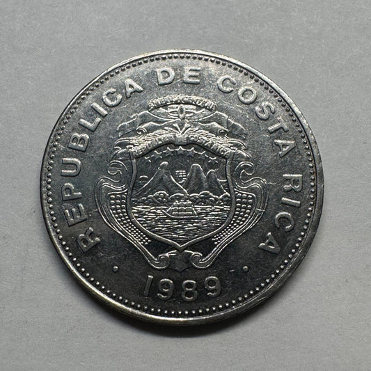 1989 Costa Rica 1 Colon - Beautiful Coin - #B-022