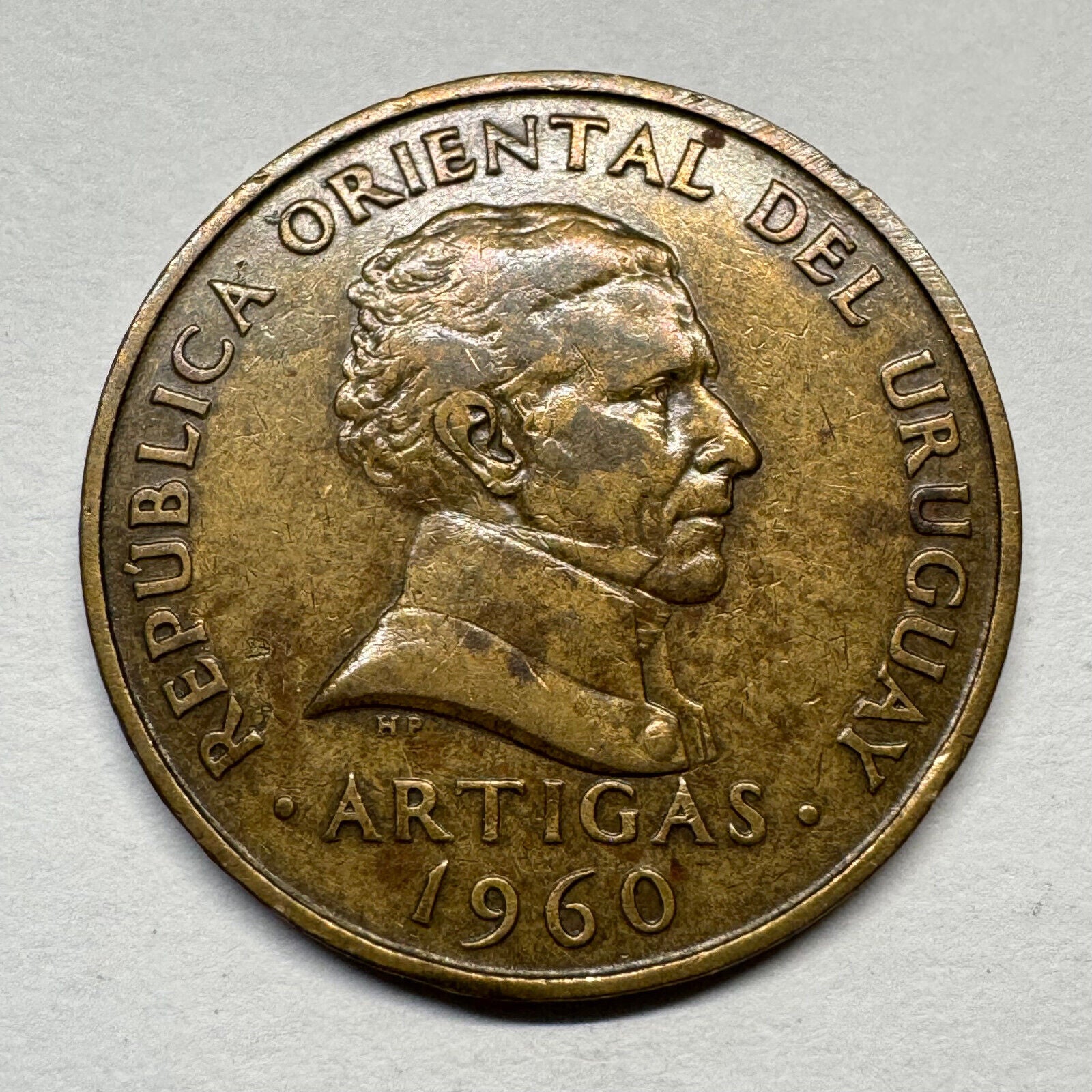 1960 Uruguay 10 Centesimos - Beautiful Coin - #B-043