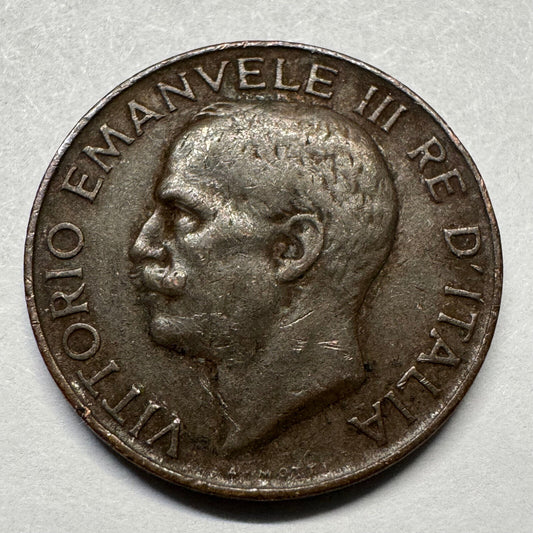 1922 Italy 5 Centesimi - Beautiful Coin - #A-068