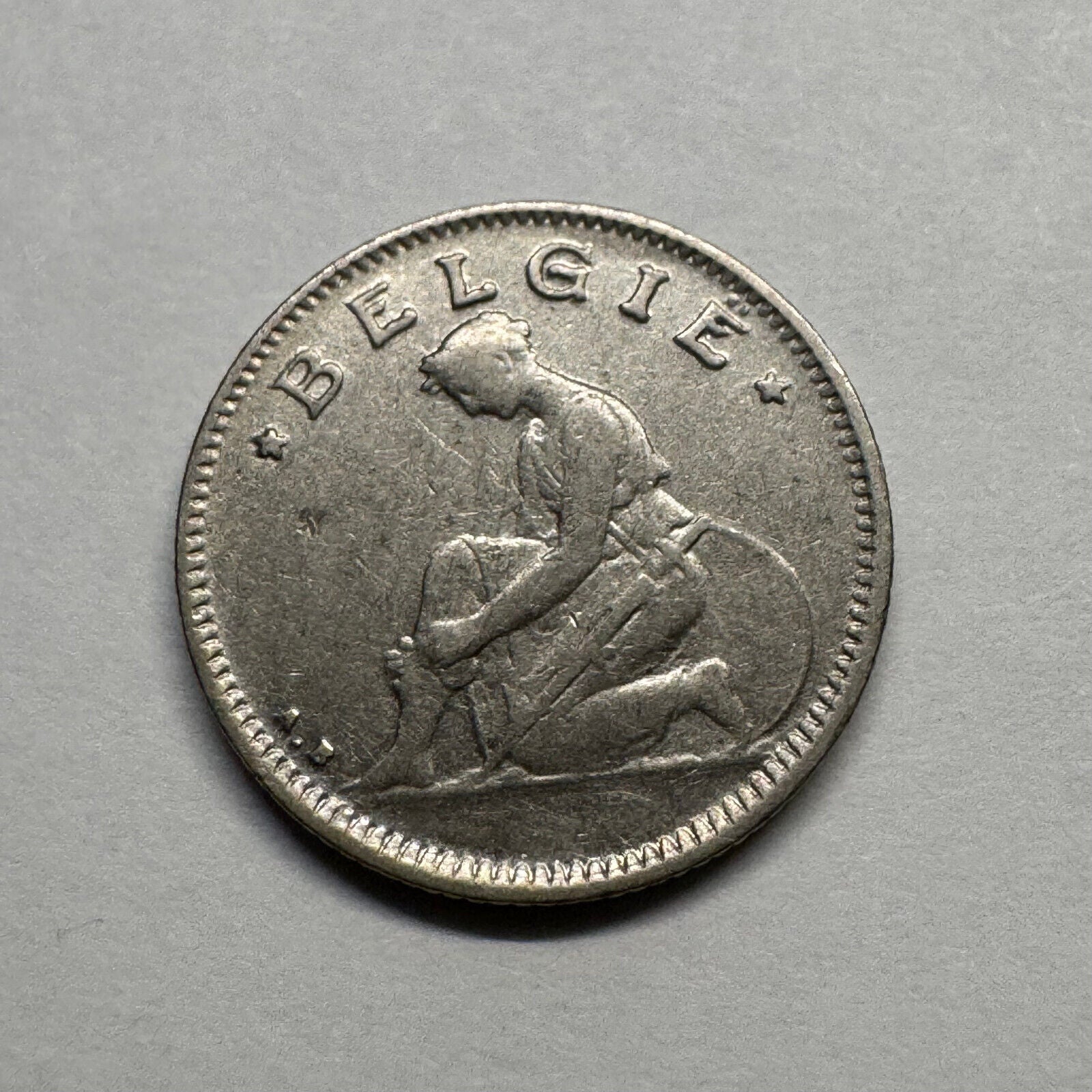 1928 Belgium 50 Centimes - Beautiful Coin - #B-023