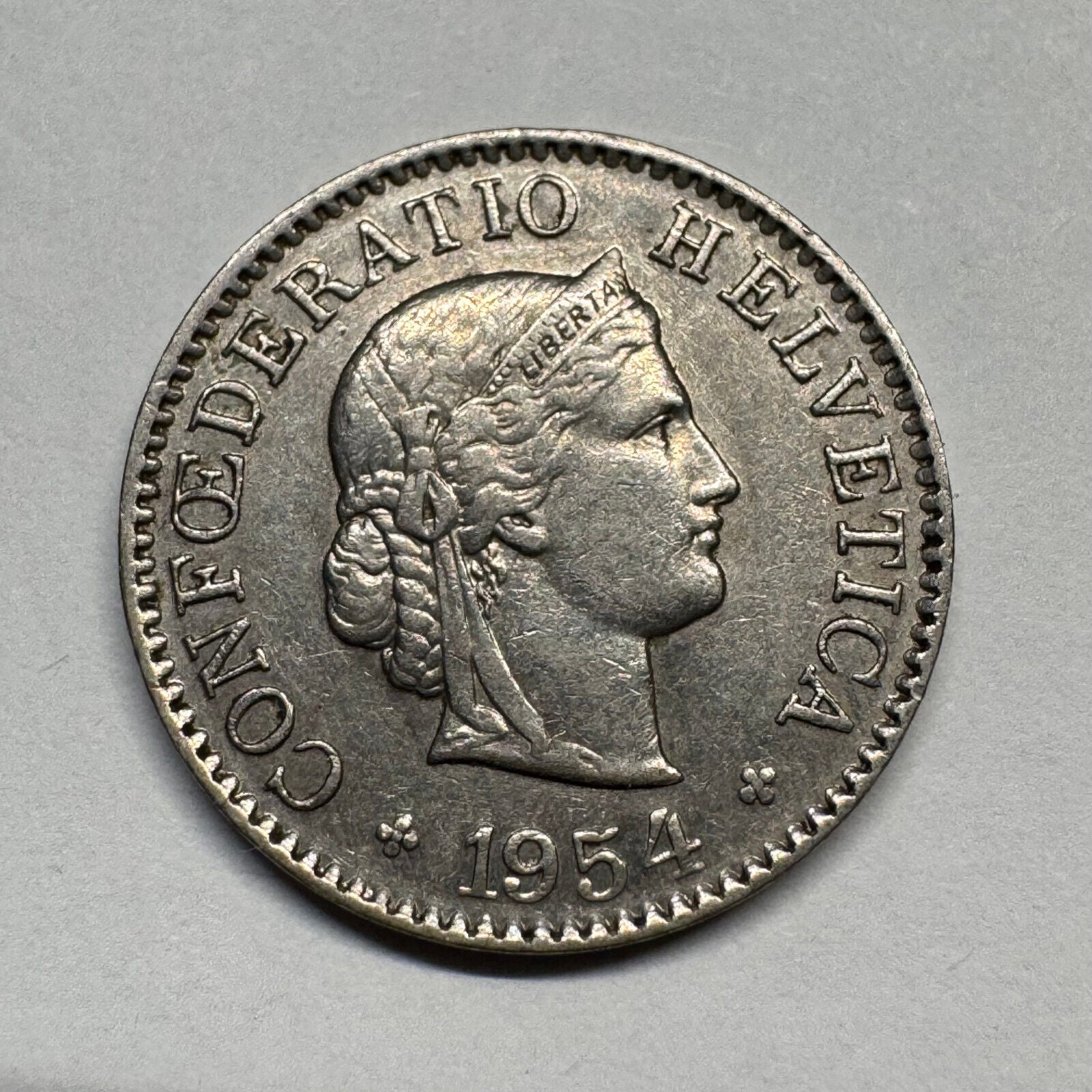 1954 Switzerland 5 Rappen - Beautiful Coin - #B-060