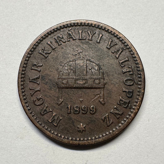 1899 Hungary 2 Filler - Beautiful Coin - #B-052