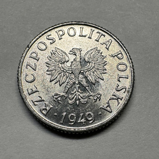 1949 Poland 1 Grosz - Beautiful Coin - #A-009