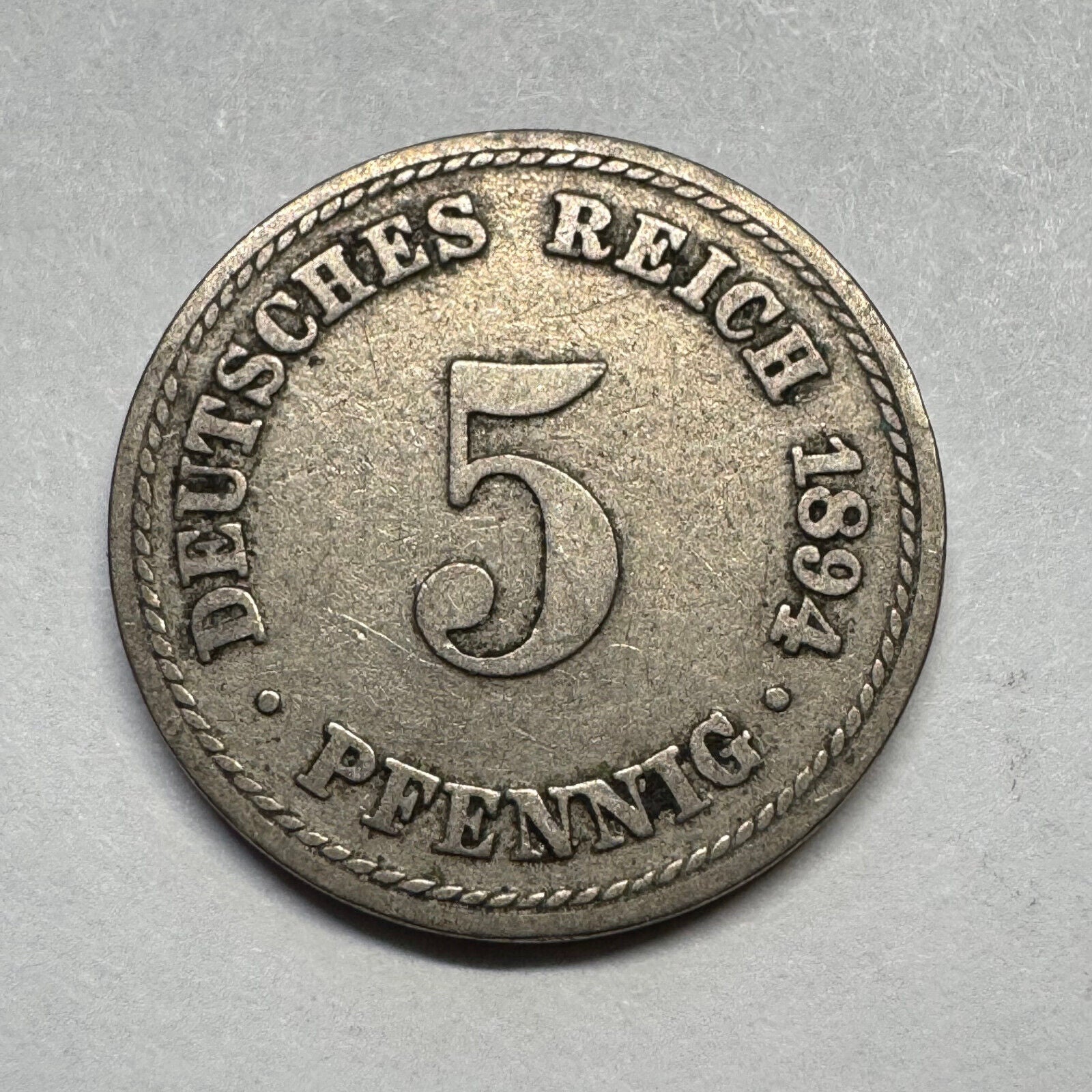 1894 Germany 5 Pfennig - Beautiful Coin - #A-097