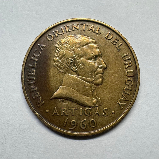 1960 Uruguay 10 Centesimos - Beautiful Coin - #B-012