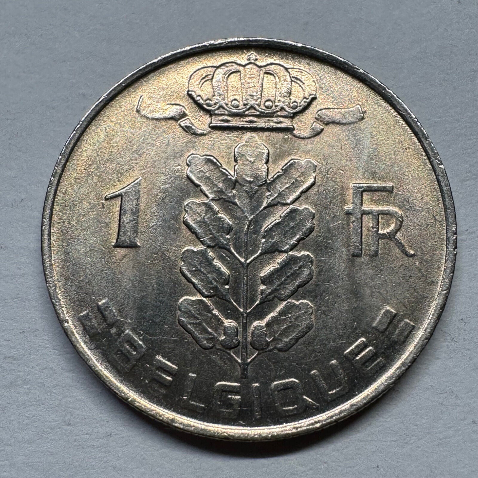 1967 Belgium 1 Franc - Beautiful Coin - #B-058