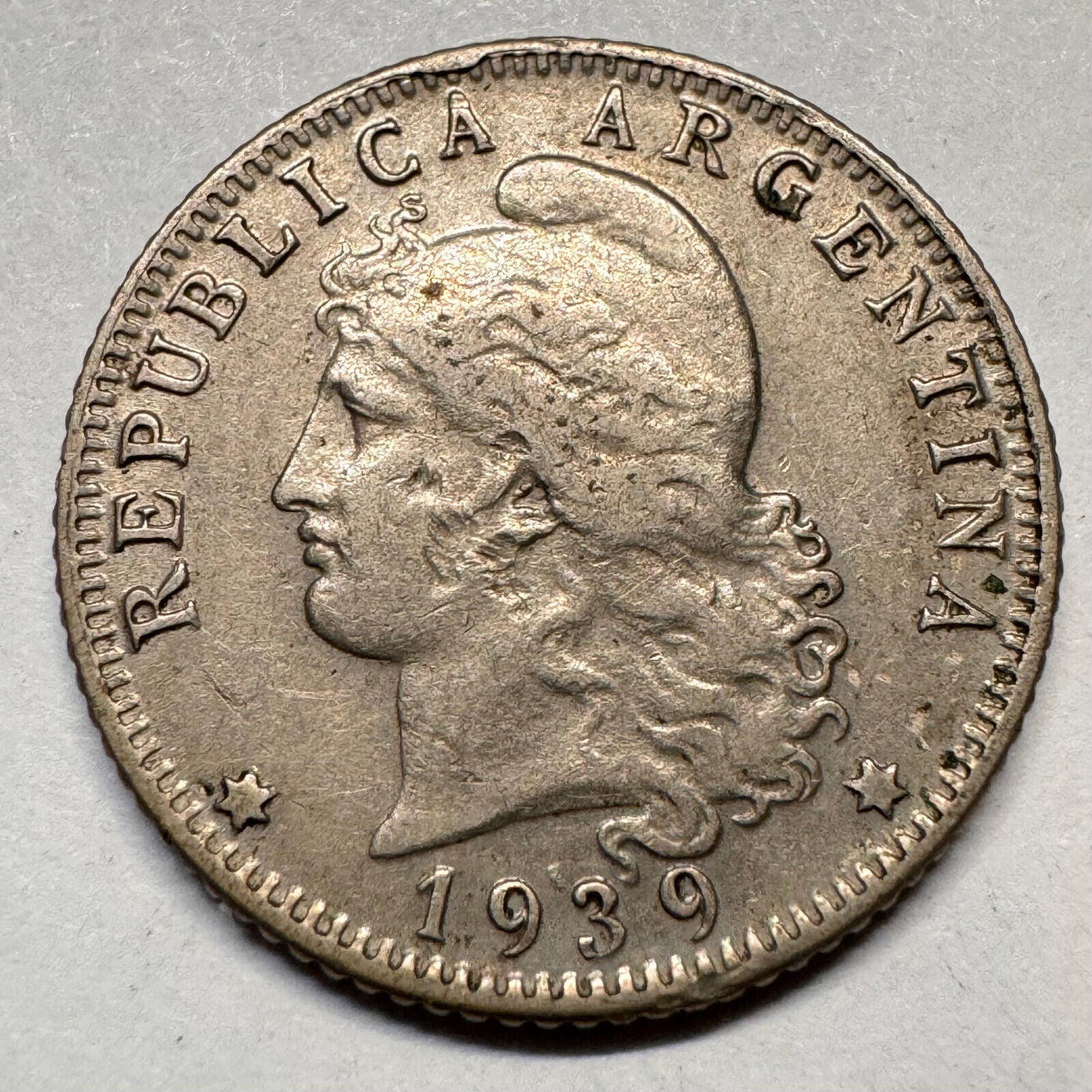 1939 Argentina 20 Centavos - Beautiful Coin - #A-043