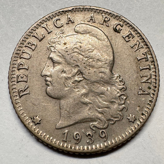 1939 Argentina 20 Centavos - Beautiful Coin - #A-043