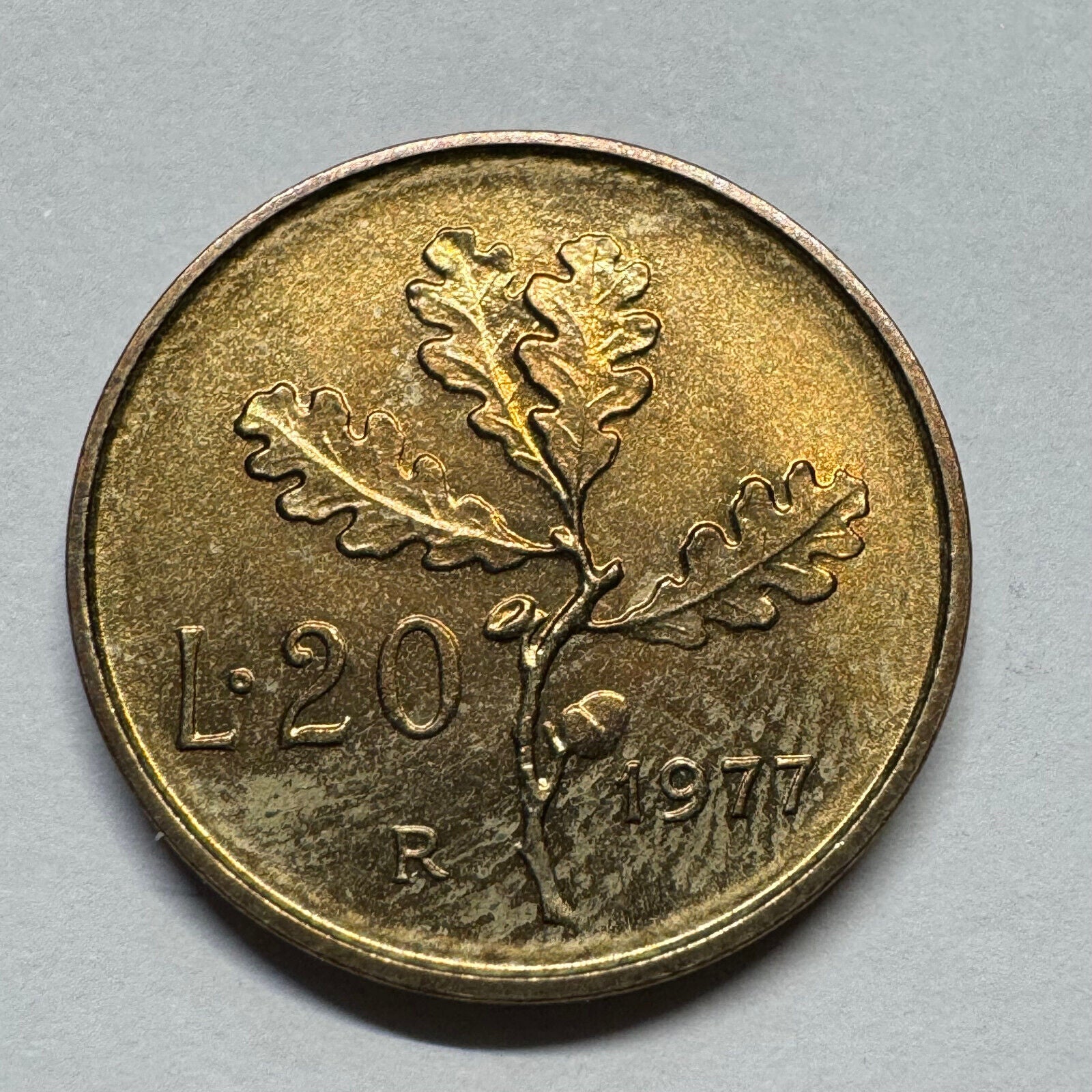 1977 Italy 20 Lire - Beautiful Coin - #B-038
