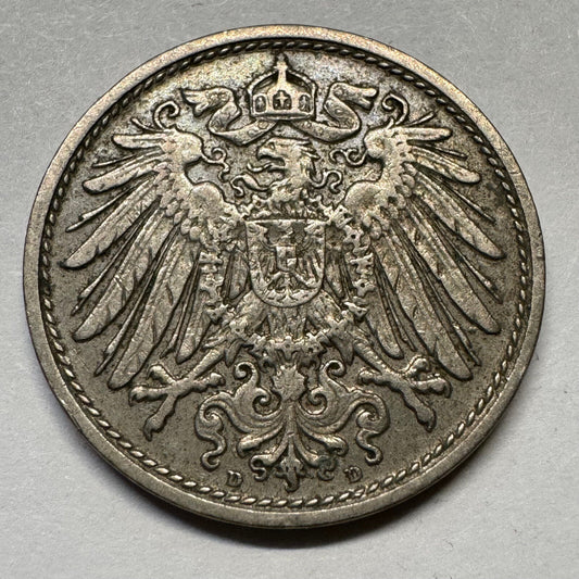 1912 Germany 10 Pfennig - Beautiful Coin - #A-092
