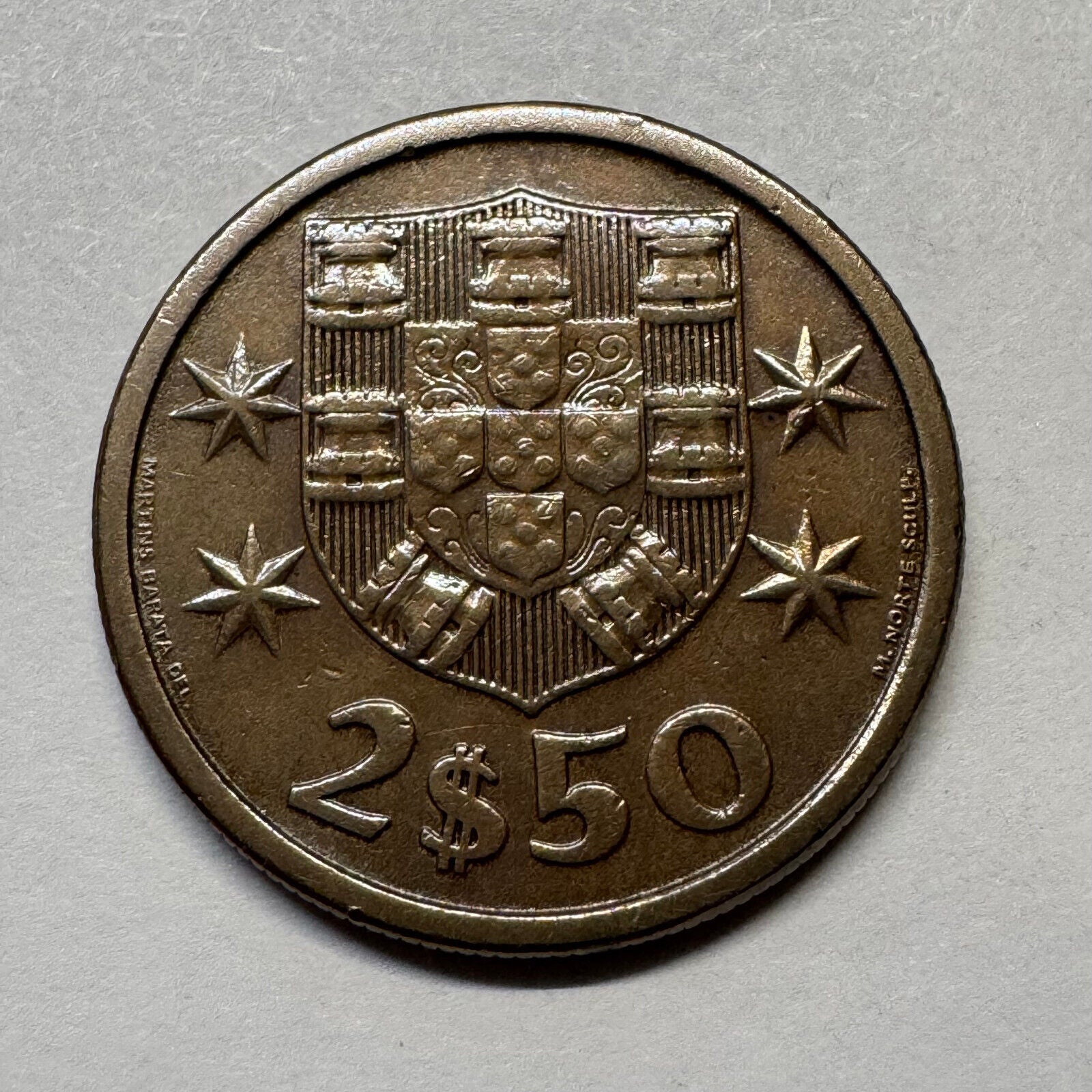 1969 Portugal 2.50 Escudos - Beautiful Coin - #B-027