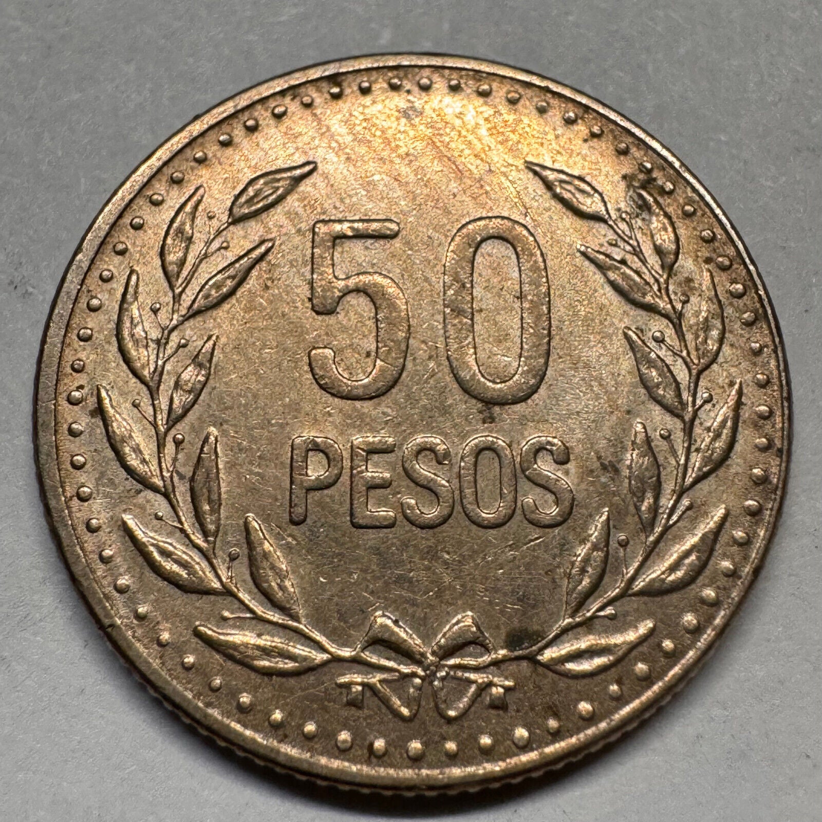 1990 Colombia 50 Pesos - Beautiful Coin - #A-058