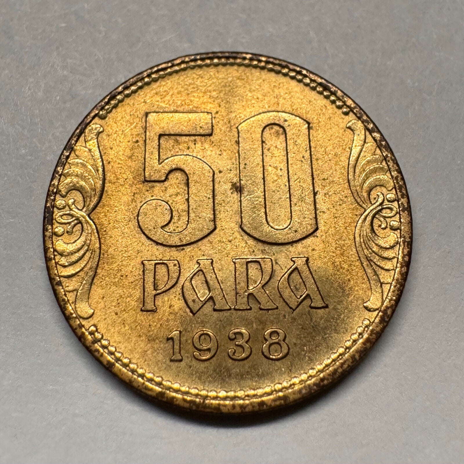 1938 Yugoslavia 50 Para - Beautiful Coin - #A-046