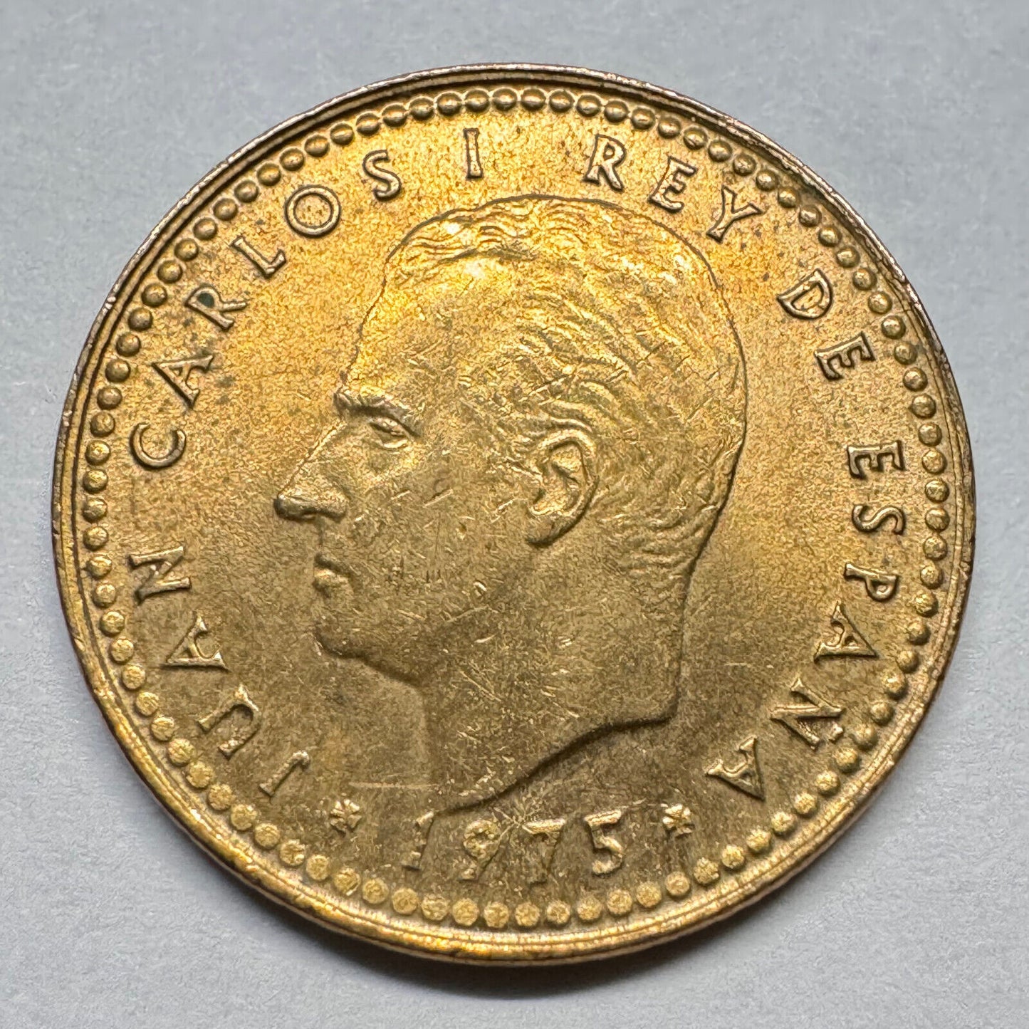1977 Spain 1 Peseta - Beautiful Coin - #A-015