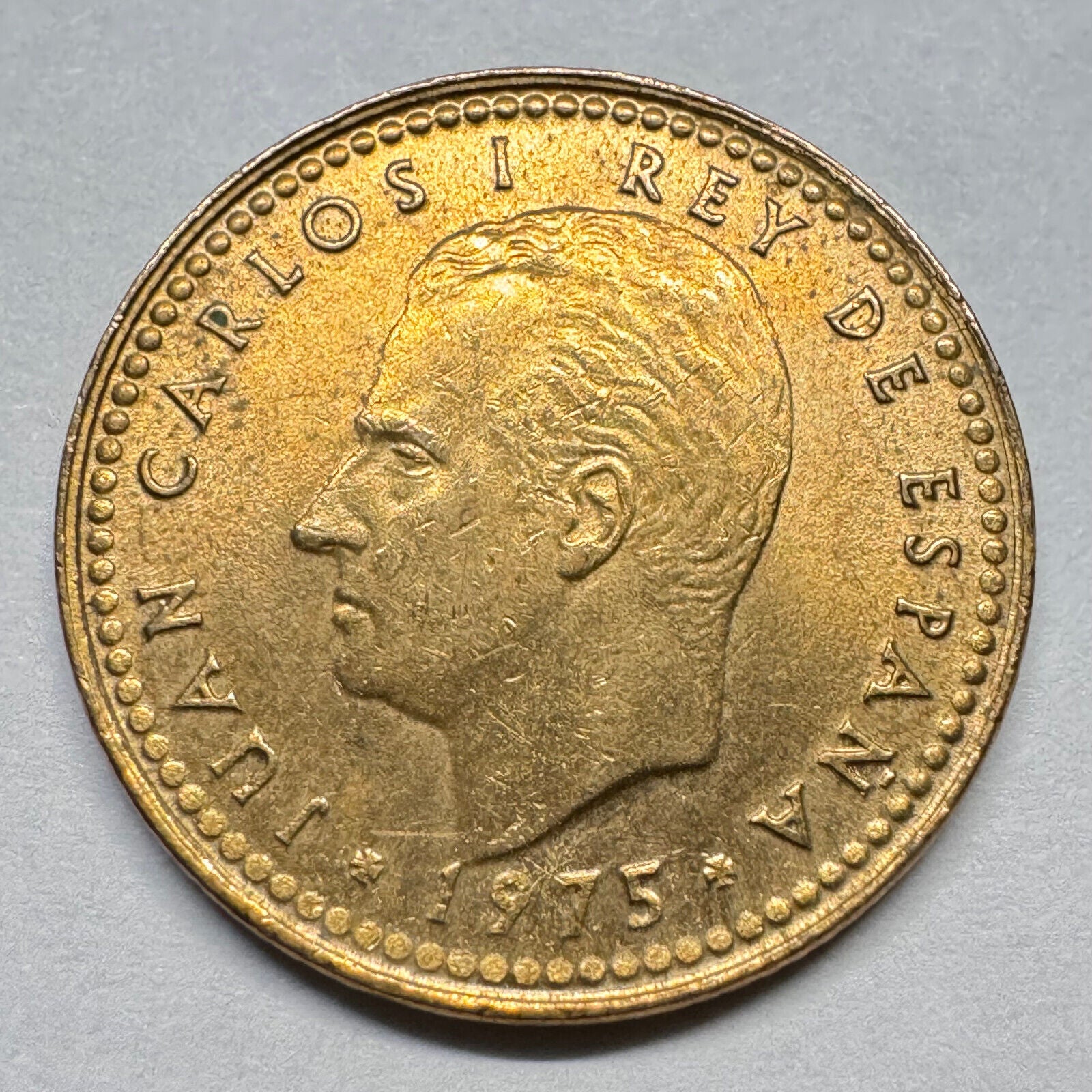 1977 Spain 1 Peseta - Beautiful Coin - #A-015