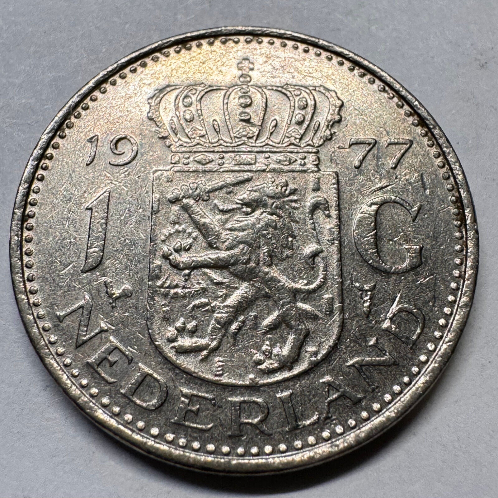 1977 Netherlands 1 Gulden - Beautiful Coin - #A-044