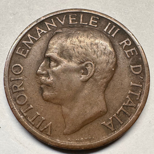 1921 Italy 10 Centesimi - Beautiful Coin - #A-046