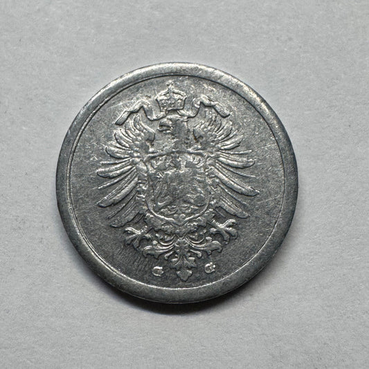 1917 Germany 1 Pfennig - Beautiful Coin - #B-006