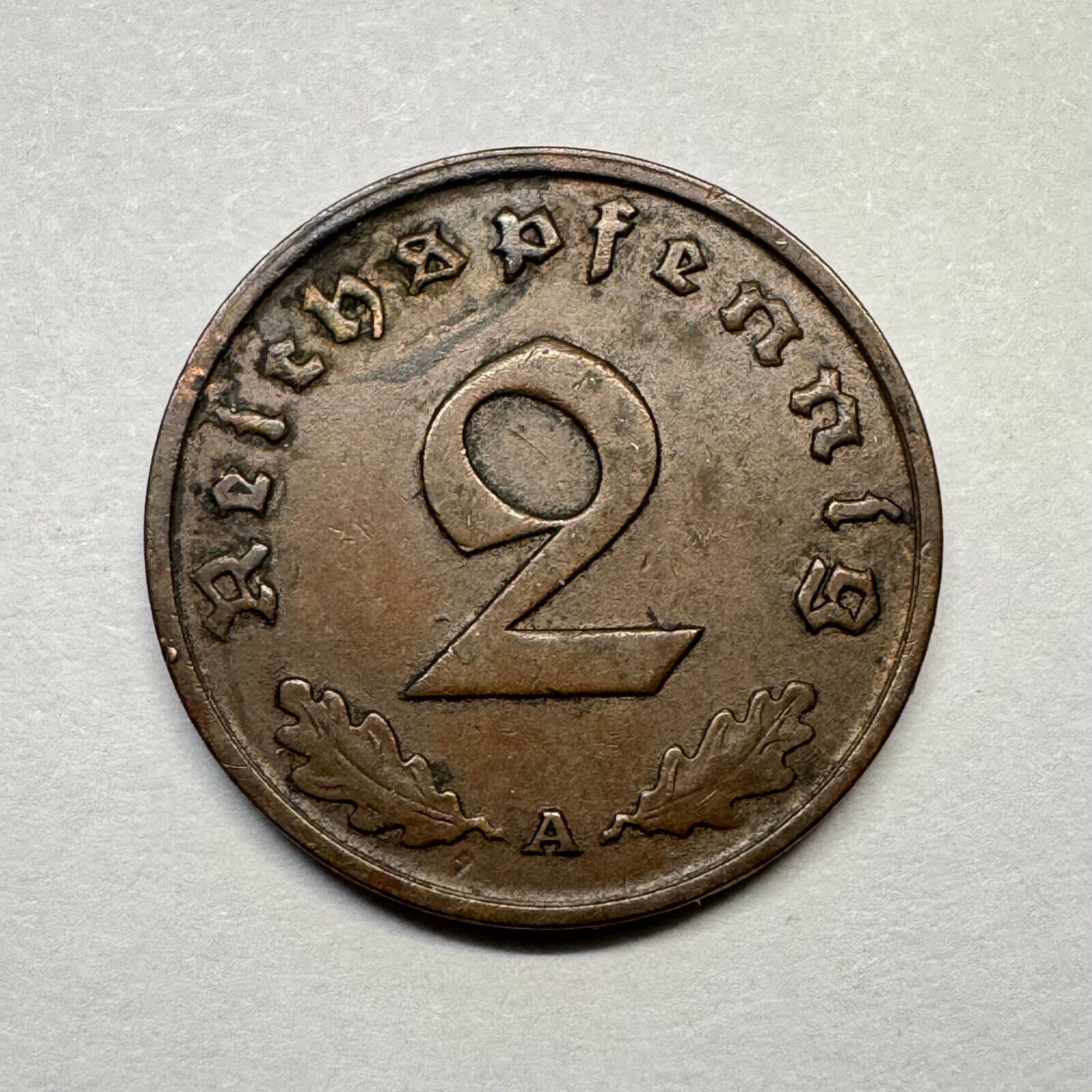 1937 Germany 2 Reichspfennig - Beautiful Coin - #B-001