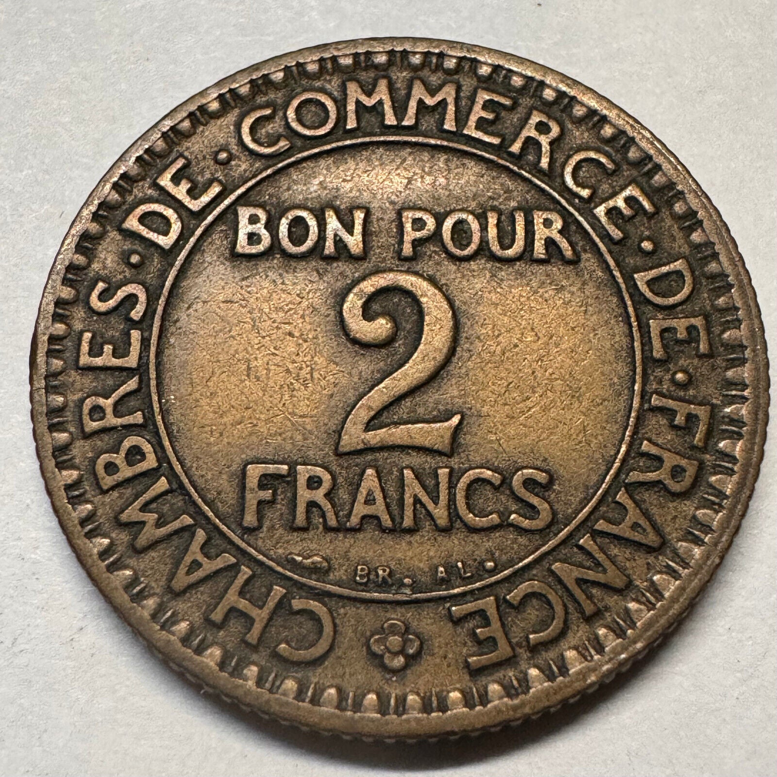 1923 France 2 Francs - Beautiful Coin - #A-062