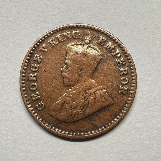 1920 India 1/12 Anna - Beautiful Coin - #B-058