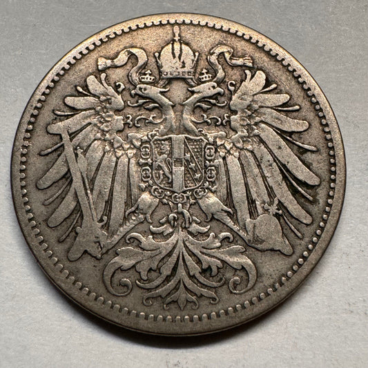 1895 Austria 20 Heller - Beautiful Coin - #A-041