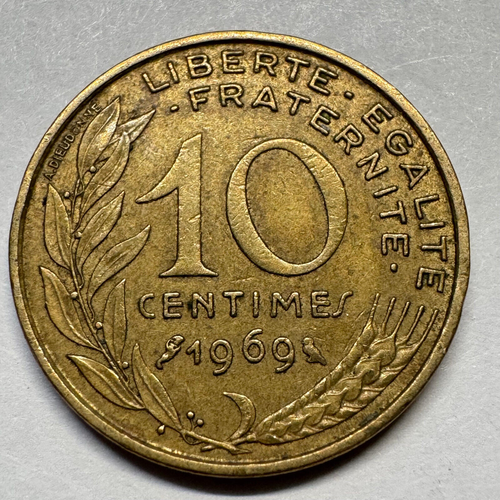 1969 France 10 Centimes - Beautiful Coin - #A-077