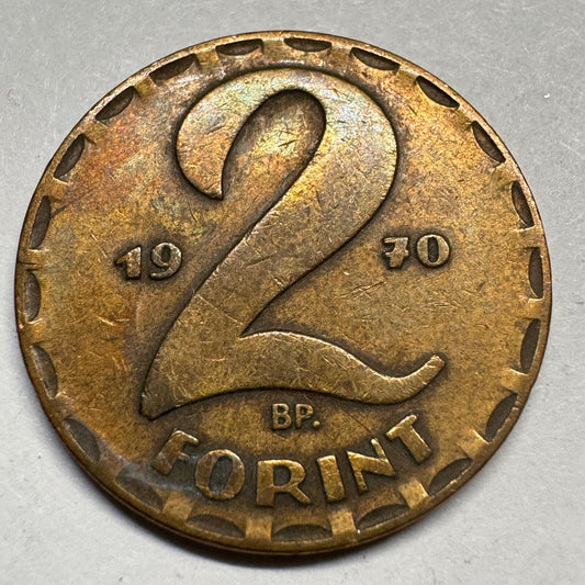 1970 Hungary 2 Forint - Beautiful Coin - #A-058