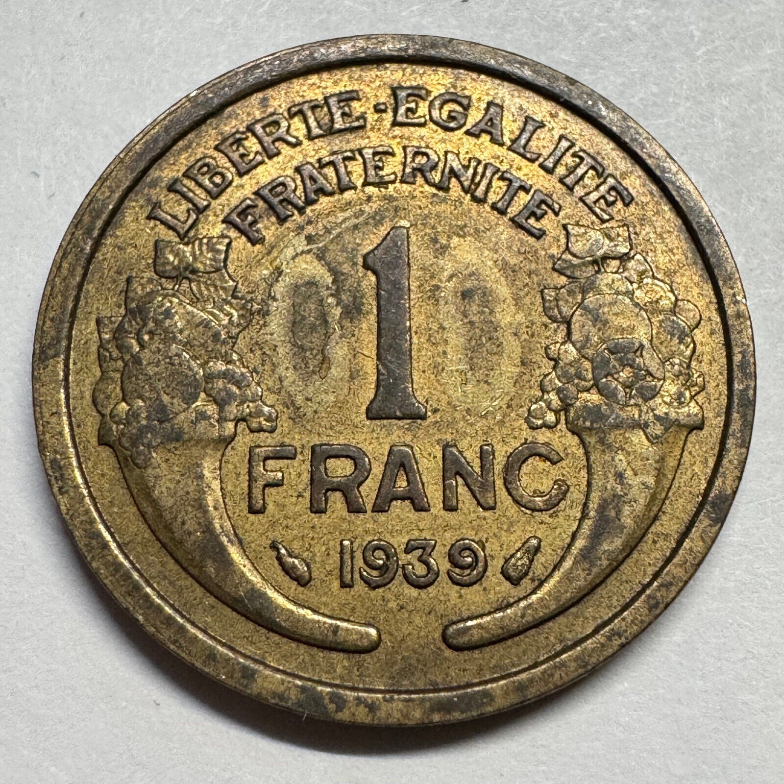 1939 France 1 Franc - Beautiful Coin - #A-077