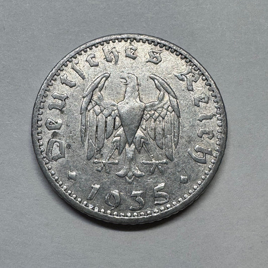 1935 Germany 50 Reichspfennig - Beautiful Coin - #B-001