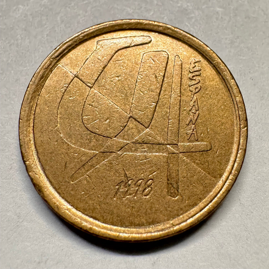1998 Spain 5 Pesetas - Beautiful Coin - #A-024